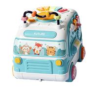 Musical Bus Juguete Educativo Multifuncional Tambor con Sonido | Instrumento musical para niños, percusión para baño, cesta de bebé, asiento de coche, tiempo de juego, ducha, cumpleaños