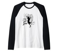 Musical Cat Musical Música I'll get you Partituras Camiseta Manga Raglan