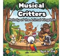 Musical Critters: Coloring Book with Cute Animals Playing Musical Instruments