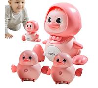 Musical Duck Toy - Light Up Duckling Toys, Musical Crawling Toys Walking Duck | Juguete Educativo Crawling Di , Aprendizaje De Acción Iluminación Educativa Cantar con P