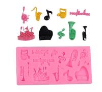 Musical Instrument Shaped Silicone Mold For Baking Chocolate Candy Creative Gift Reusable Silicone Cake Decorator