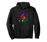 Musical Instrument Song Key Treble Clef Pentagram Notes Sudadera con Capucha