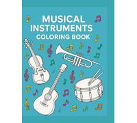 Musical Instruments Coloring Book
