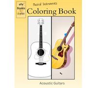 Musical Instruments Coloring Book Series: Acoustic Guitars