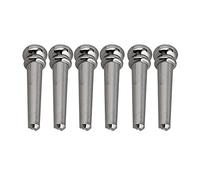 Musical Instruments & DJ - Set de pivotes para guitarra (lat?n), color cromo