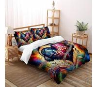 Musical Latido Romántico Juego De Ropa De Cama Impresión 3D Microfibra Suave con Cremallera Oculta para Niños Y Adultos Tamaño Super King(260x220cm)