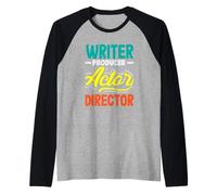 Musical Lover Escritor Productor Actor Director Camiseta Manga Raglan