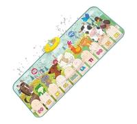 Musical Mat - Animal Sounds Educational Toys | 9 Piano Keyboard Mat | Interactive For Baby Toddler Kids | Sensory Learning Development Toy For Nursery, Preschool, Home, Gym, 1 Year Old+