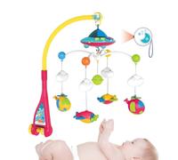 Musical Mobile For Crib- Remote Control, Lights Projector Function | Multifunctional Soother, Nursery Accessories Crib Mobile Toy, Projection Bed Bell, Sleep, Friends, Family