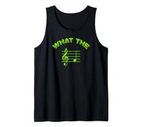 Musical Notes Instrument Key Treble Clef Pentagram Design Camiseta sin Mangas
