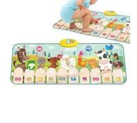 Musical Piano Mat - Educational Baby Toy, Children’s Musical Floor Mat with 9 Animal Sounds and 10 Keys, Interactive Piano Toy | for Kids 1 Year Old+, Boys, Girls, Sensory Play, Learning, Nursery, Gif