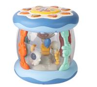 Musical Projector Rotating Light Up Toys for Kids, Cartoon Astronaut Carousel Push Toy, ABS Material, Sensory Fine Motor Activity Learning Toy with Lights and Sound for Kids Boys Girls Birthday
