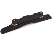 Musical String Puente de mandolina, estilo arco, madera de ébano con herrajes de metal