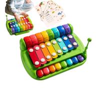Musical - Teclado de aprendizaje con sonido, juguete educativo sensorial con teclas luminosas, accesorio de juego con materiales seguros y no tóxicos, herramienta de desarrollo cognitivo para