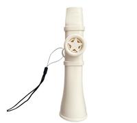 Musical Toy, Sound Maker, Bright Sound Fun Easy Play Beginner Friendly Child Safe Compact Design, Wind Instrument for Outdoor Play, 5.31x1.46x0.71Inches, Black, White