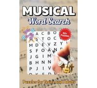 Musical Word Search Puzzle Book: Word searches with easy to read print about Music, Singing and more | 6 x 9 inches, 110 pages | 50+ puzzles… Gift for vacations, Holidays and Free Times