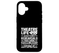 Musicales Teatro Vida Musical Amante Audiciones Ensayos Carcasa para iPhone 16