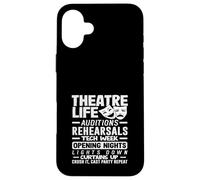 Musicales Teatro Vida Musical Amante Audiciones Ensayos Carcasa para iPhone 16 Plus