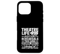Musicales Teatro Vida Musical Amante Audiciones Ensayos Carcasa para iPhone 16 Pro Max