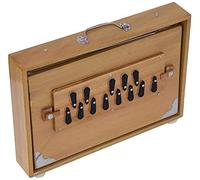 Musicals Shruti Box Total Wood Size (15" X 10" X 3") Inches - 440 Hz, Gig Bag,Teak Color, Key -C To C (Lower Tone- Male Type Reed), Sur Peti, Surpeti, For Yoga, Bhajan, Kirtan, Mantra, Drone, V