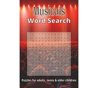 Musicals Word Search Puzzle Book: Ocean Word Search Puzzles: Word Searches with Easy-to-Read Print about Musicals, Musical Theatre, Music and More | ... Gift for Vacations, Holidays, Relaxation time