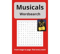 Musicals Wordsearch: Musicals Wordsearch, easy to read puzzles 6x9, paperback, musical theatre, gift idea, for relaxation and brain boost