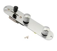 Musiclily 32mm Placa de Control Tele Precableado con Interruptor de 3 Vías Arnés de Cableado para Guitarra Eléctrica Fender Telecaster, Cromado