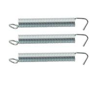 Musiclily 3pcs Tensión Conjunto de Sistema Trémolo Muelles para Fender Stratcaster guitarra del comienzo, Cromo Níquel