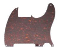 Musiclily 5 Agujeros Tele Pickguard Blanco Guitarra Golpeador para Guitarra Eléctrica Fender American/México Vintage 50s Esquire,4 capas Red Tortoise