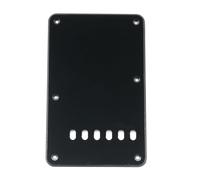 Musiclily 6 Agujeros Placa Trasera ST Vintage Tapa Trémolo 1 capa Negro | para Guitarra Eléctrica Fender Stratocaster EE. UU./México Standard Estilo Moderno
