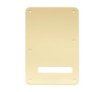 Musiclily 6 Agujeros Placa Trasera Strat ST para Guitarra Eléctrica Fender American/México Standard Stratocaster Estilo Moderno,1 capa Crema