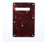 Musiclily 6 Agujeros Placa Trasera Strat ST para Guitarra Eléctrica Fender American/México Standard Stratocaster Estilo Moderno,4 capas Tortoise