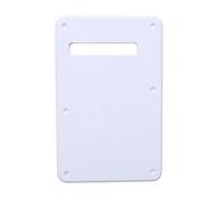 Musiclily 6 Agujeros Placa Trasera Strat ST para Guitarra Eléctrica Fender American/México Standard Stratocaster Estilo Moderno,1 capa Blanco