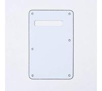 Musiclily 6 Agujeros Placa Trasera Strat ST para Guitarra Eléctrica Fender American/México Standard Stratocaster Estilo Moderno,3 capas Blanco
