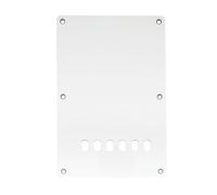 Musiclily 6 Agujeros Tapa de Trémolo Placa Trasera para Guitarra China Made Squier,3 capas Blanco