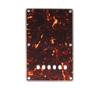 Musiclily 6 Agujeros Tapa de Trémolo Placa Trasera para Guitarra China Made Squier,4 capas Tortoise