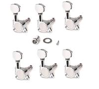 Musiclily 6-in-line Sealed Guitarra eléctrica clavijas de afinación Teclas String Machine Head sintonizadores Mano derecha para Fender Stratocaster Guitarra Tele, Chrome