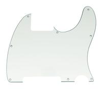 Musiclily 8 Agujeros Tele Pickguard Blanco Guitarra Golpeador para Guitarra Eléctrica Fender American/México Telecaster Esquire, 3 capas Pergamino