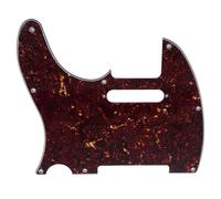 Musiclily 8 Agujeros Tele Pickguard Golpeador para Zurdos Fender American/México Standard Telecaster Estilo Moderno, 4 capas Tortoise