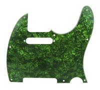 Musiclily 8 Agujeros Tele Pickguard Guitarra Golpeador para Guitarra Eléctrica Fender American/México Standard Telecaster Estilo Moderno, 4 capas Green Pearl