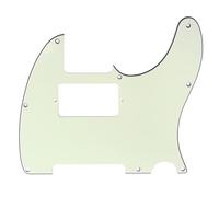 Musiclily 8 Agujeros Tele Pickguard Humbucker Guitarra Golpeador HH para Guitarra Eléctrica Fender American/México Standard Telecaster Estilo Moderno,3 capas Marfil