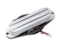 Musiclily Dual Hot Rail High Output Guitarra Humbucker Pastilla en Formato Single Coil para Fender Squier Strat, Blanco