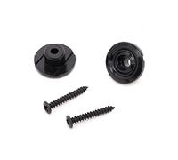 Musiclily Estilo Vintage guías Bajo de cadena Árbol detenedor de la secuencia de Rondelle de Fender Jazz Bass Precision Bass Guitarra, Negro (paquete de 4)