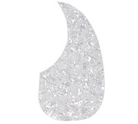Musiclily Oversize Autoadhesivo Pickguard Forma de Lágrima Golpeador para Guitarra Acústica Estilo Martin D28, White Pearl