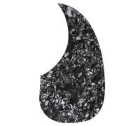 Musiclily Oversize Autoadhesivo Pickguard Forma de Lágrima Golpeador para Guitarra Acústica Estilo Martin D28,Black Pearl