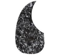 Musiclily Oversize Autoadhesivo Pickguard Forma de Lágrima Golpeador para Zurdos Guitarra Acústica Estilo Martin D28, Black Pearl