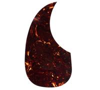 Musiclily Oversize Autoadhesivo Pickguard Forma de Lágrima Golpeador para Zurdos Guitarra Acústica Estilo Martin D28, Tortoise Shell