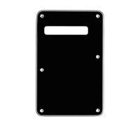 Musiclily - Placa posterior de 6 agujeros con trémolo para guitarra Fender USA/Mexicano, estilo estándar Stratocaster moderno, eléctrico, 3 capas, negro