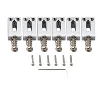 Musiclily Pro 10,5mm Moderno Silletas Aleación de Zinc para Guitarra Eléctrica tipo Strat Tele, Cromado (Set de 6)