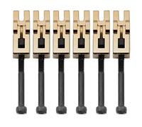 Musiclily Pro 10,8mm Doble Locking Tremolo Systyem Locked Silleta Saddles para Guitarra Eléctrica Floyd Rose Puente, Dorado(Set de 6)
